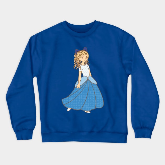 Princess Cat Crewneck Sweatshirt by EV Visuals